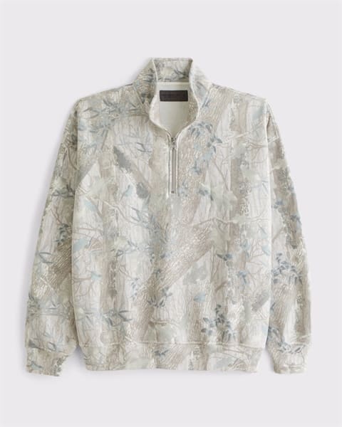 Tee Dài A&F Essential Half-Zip — ảnh 2