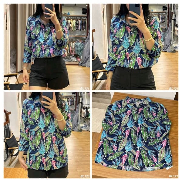 Sơ Mi Crocodile Leaf Pattern — ảnh 2