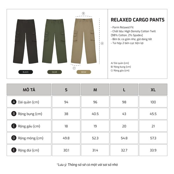TJO Relaxed Cargo Pant — ảnh 2