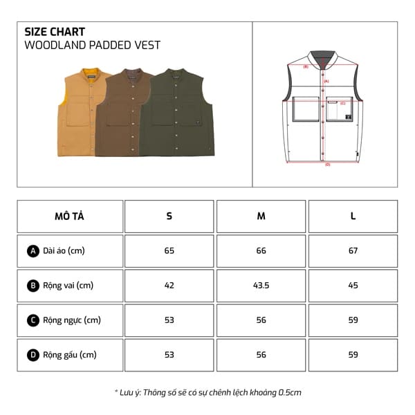 TJO Woodland Padded Vest — ảnh 2