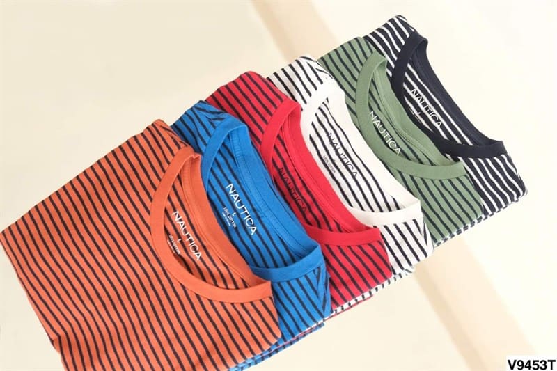 Tee Cộc Nautica Striped Crewneck — ảnh 2