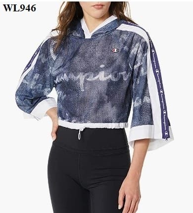 Hoodie Champion Cropped Mesh — ảnh 2